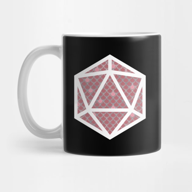 D20 Decal Badge - Scales Pink by aaallsmiles